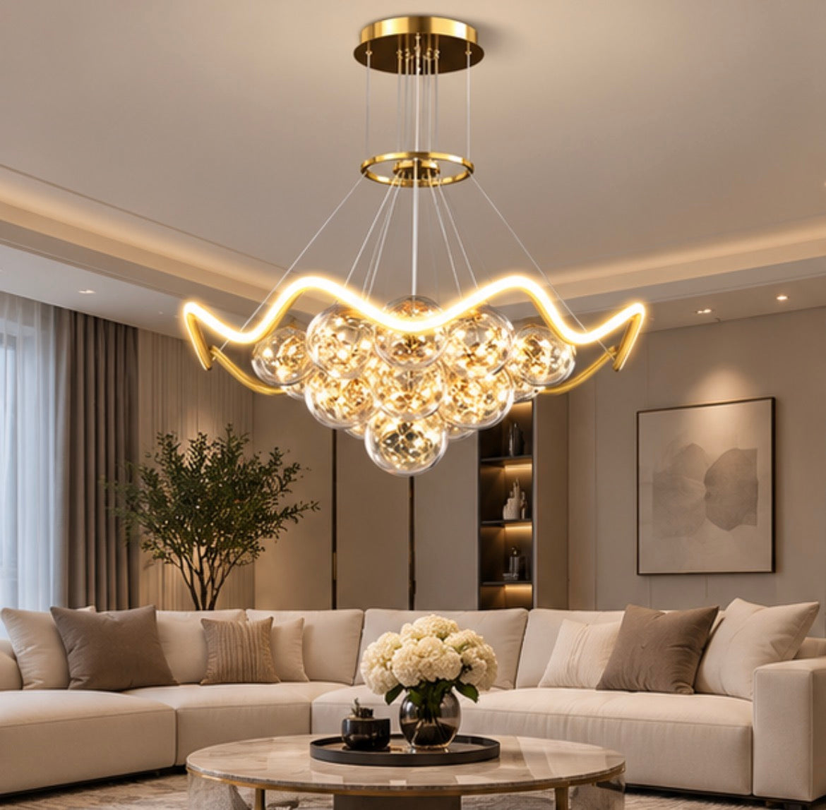 The Aurelia Halo Chandelier