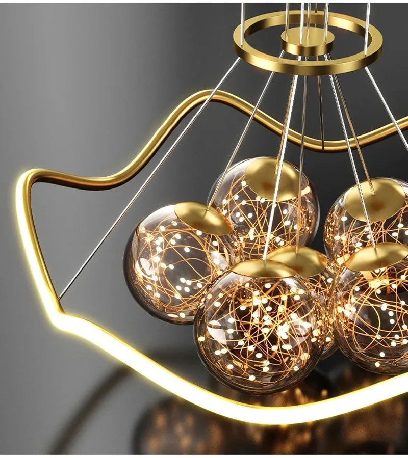The Aurelia Halo Chandelier