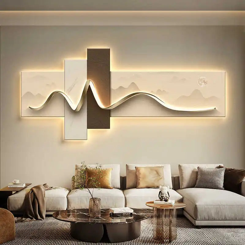 The Lumora Sculptural LED Wall Art