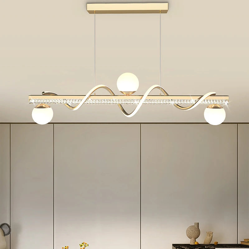 Vellora Wave Chandelier