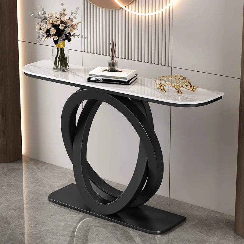Nordica Sculptural Marble Console Table