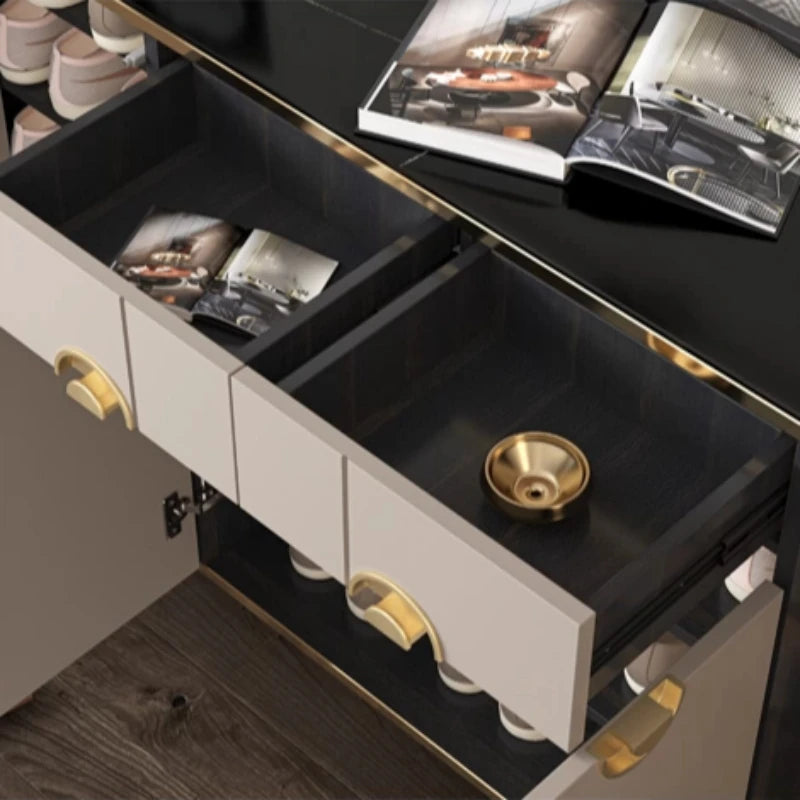 Alessia Sintered-Stone Shoe Cabinet