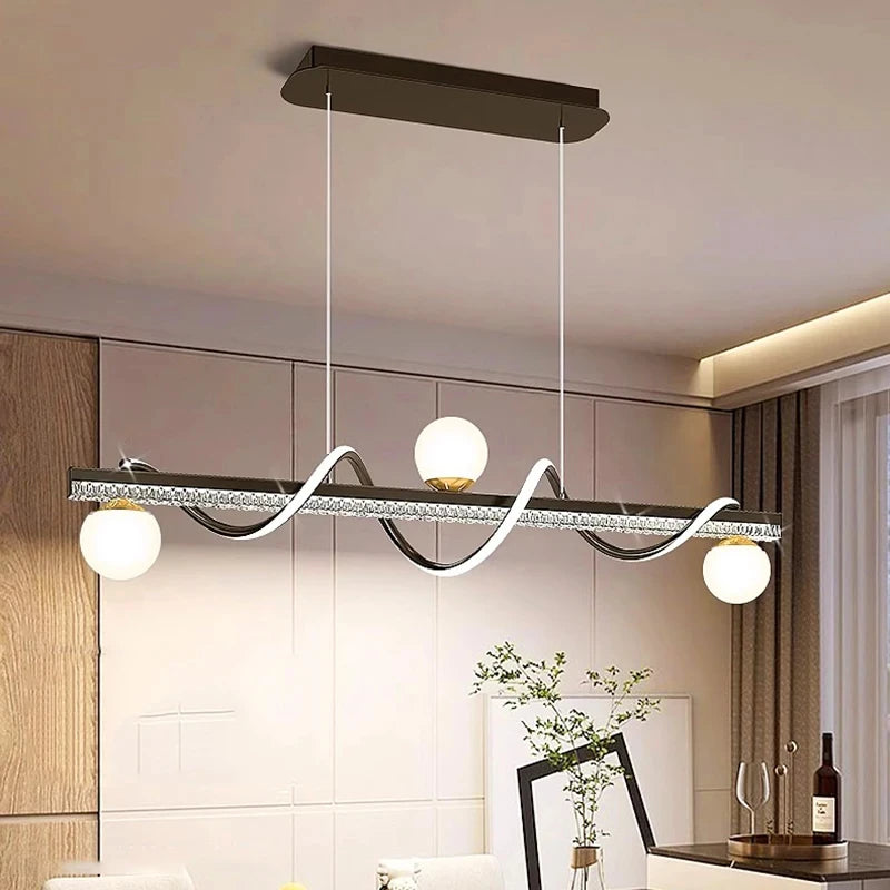 Vellora Wave Chandelier