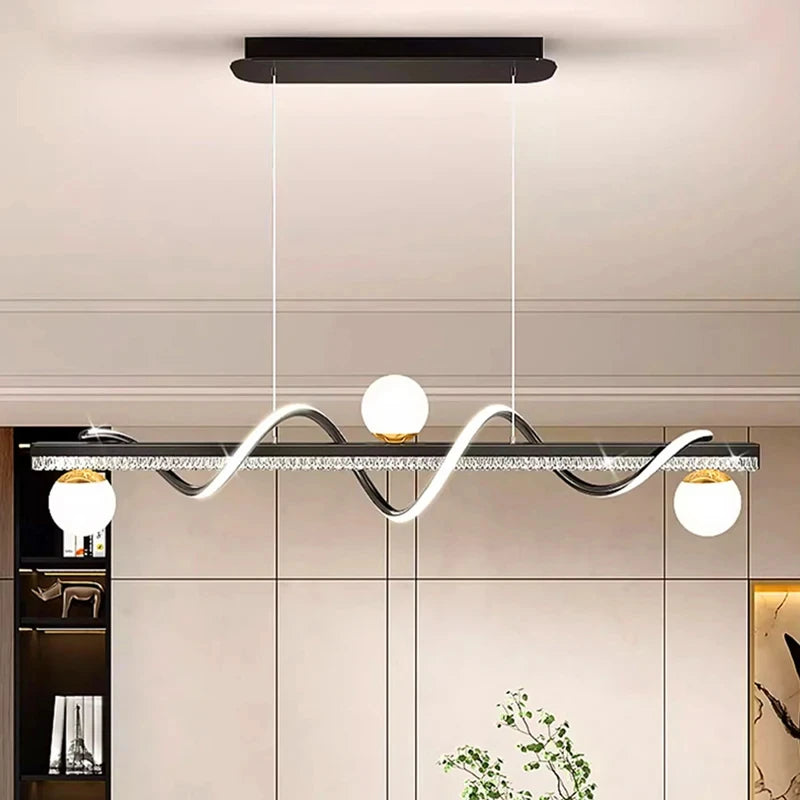 Vellora Wave Chandelier