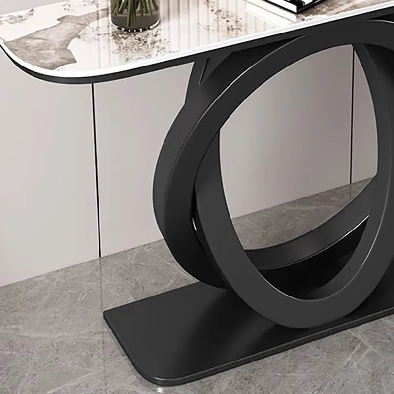 Nordica Sculptural Marble Console Table