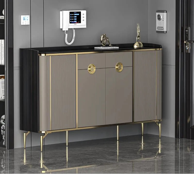 Alessia Sintered-Stone Shoe Cabinet
