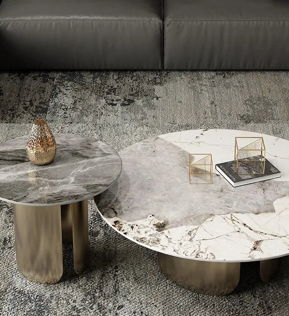 Lucienne Marble-Effect Coffee Table