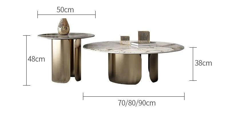 Lucienne Marble-Effect Coffee Table
